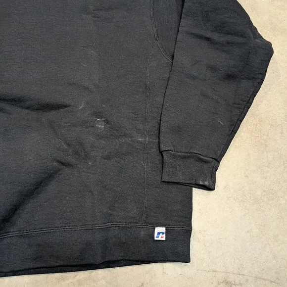 Russell Athletic Blank Men's XL Sweatshirt Black Flaws - Picture 4 of 6